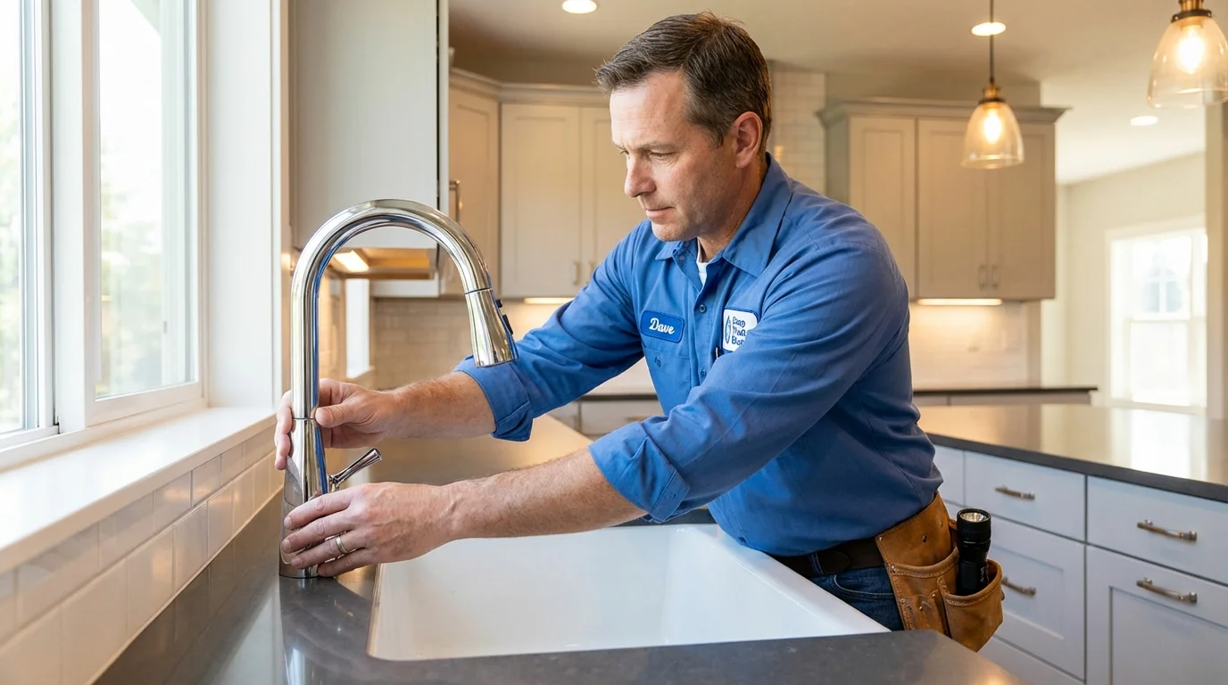 Kitchen faucet installation by Johns Plumbing LLC in Gruver